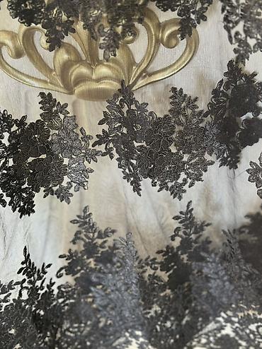Şəxsi əşyalar: Qara tüllü krujeva paltar (uzun) - Stil: şəffaf tül üzərində sıx — 4