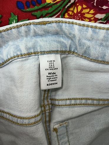 джинсы h m: Джинсы, Прямые, H&M, Высокая талия, Вареные — 4