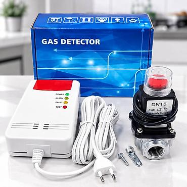 Qaz dedektoru + elektron klapan TUYA Qaz dedektoru və elektron klapan