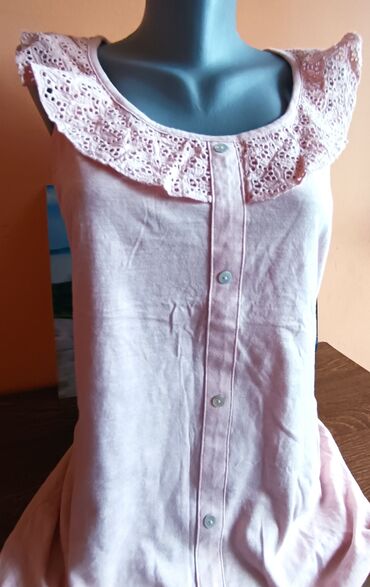košulje za punije žene: L (EU 40), XL (EU 42), Viskoza, Jednobojni, bоја - Roze
