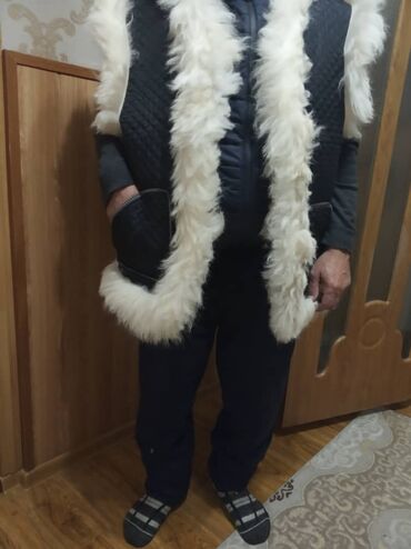 куртки аляска мужские бишкек: НАТУРАЛЬНАЯ Овчина безрукавка большого размера из натуральной овечьей