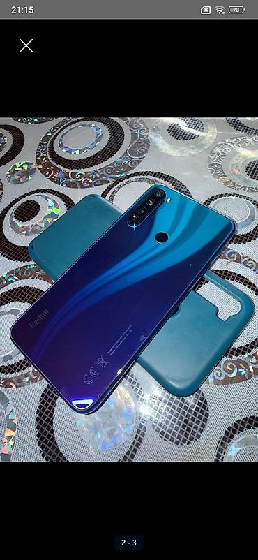 redmi original adapter: Redmi Note 8, 64 GB, rəng - Mavi, Barmaq izi — 2