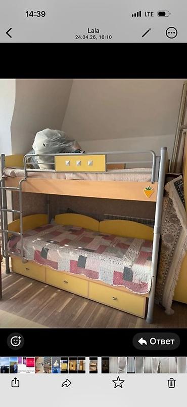 Uşaq mebeli: Uşaq/yeniyetmə otağı üçün uyğun mebel dəsti Tərkibi: - 3 qapılı şkaf — 4
