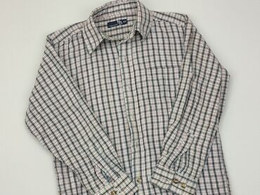 Shirts: Shirt 7 years, condition - Good, pattern - Cell, color - Multicolored