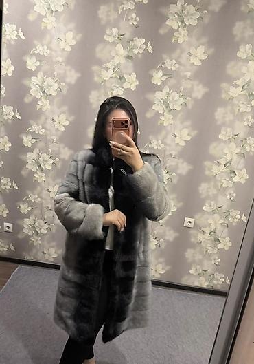 Шуба, Норка, По колено, L, XL