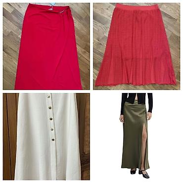 1. Новая юбка Mango размер л цвет хаки 35м 2. Белая Юбка Zara размер л