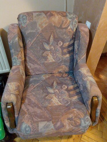 Fotelje: Tkanina, bоја - Šareno, Upotrebljenо