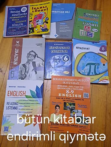 Məktəb dərsliyi və vəsaitlər toplusu Paketə daxil olan kitablar