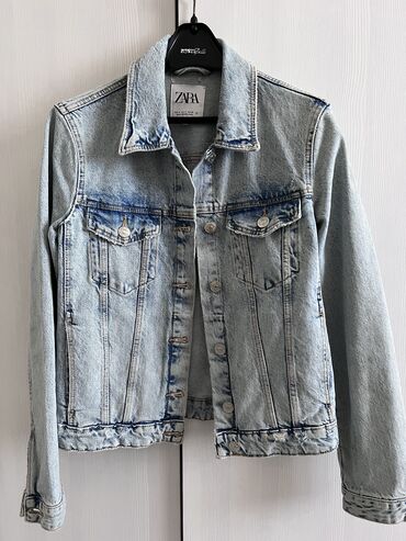 Куртка джинсовая «Zara» original размер S состояние отличное, цена