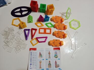 Sve za decu: Magnetne slagalice geometrijski oblici za kreativnu igru Ima 138