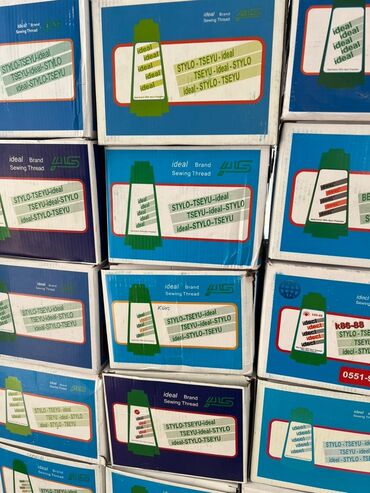 часы и украшения: Нитки разных цветов 
100 коробок новые