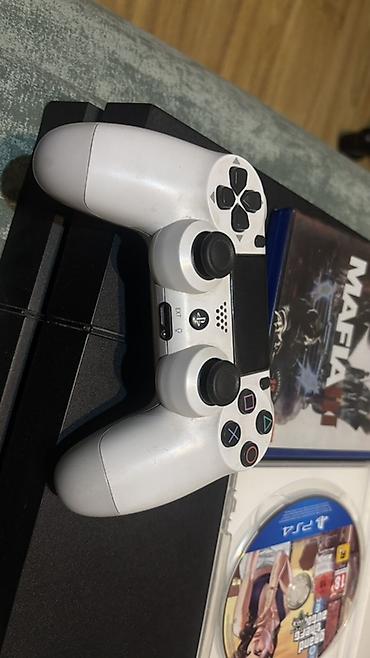 Видео оюндар жана приставкалар: Игровая приставка Sony PlayStation 4 (PS4) с комплектом. Состав: - — 3
