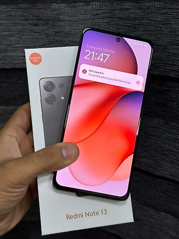 Redmi Note 13, 128 GB, rəng - Qara, Simsiz şarj