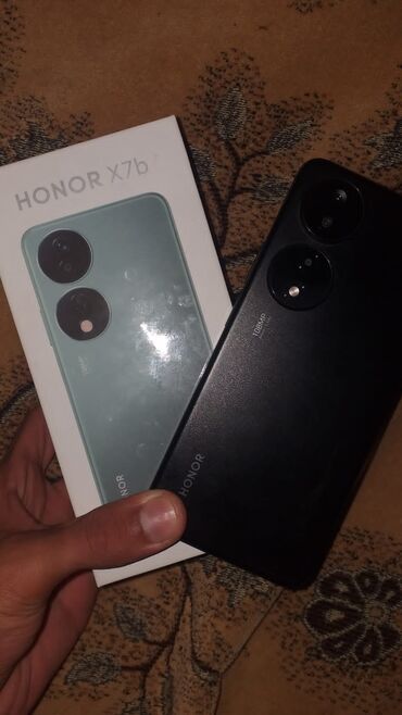 uzuz telefonlar: Honor 7X, 128 GB, rəng - Qara, Barmaq izi