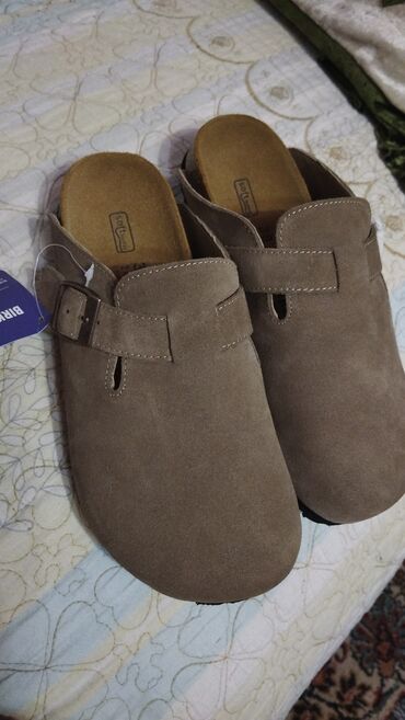 Босоножки, сандалии, шлепанцы: Босоножки, 37.5, Birkenstock, Новый, цвет - Бежевый, Бесплатная доставка