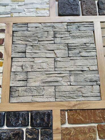 divar boyasi: Dekorativ divar üzlükləri – süni daş panellər - Material: yüksək