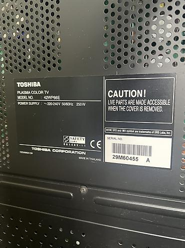socket 1155: Большой плазменный телевизор Toshiba 105 Под восстановление или на — 2