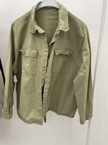 летние джинсовые платья: Рубашка S (EU 36), цвет - Зеленый