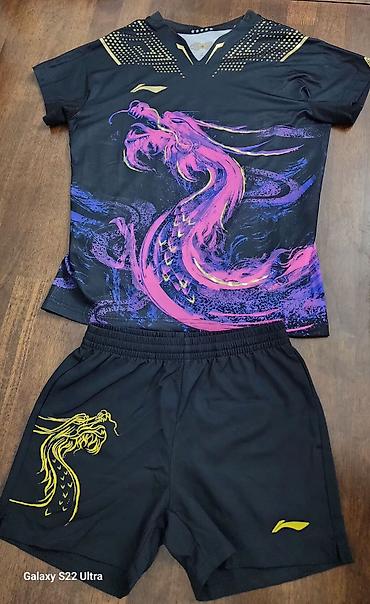 футболка lining: Спортивный комплект с драконом (футболка + шорты) оригинал Li-ning — 1