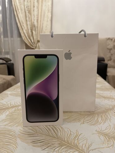 iphone 14 sadə: IPhone 14 Plus, 128 ГБ, Midnight, Беспроводная зарядка, Face ID, С документами