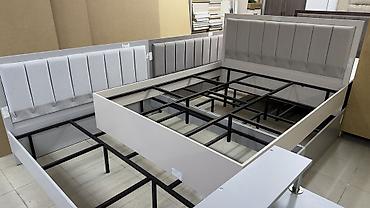 Спальные гарнитуры: Спальный гарнитур, Новый, Двуспальная кровать, Шкаф, Комод, ДСП, Бесплатная доставка, цвет - Серый — 26