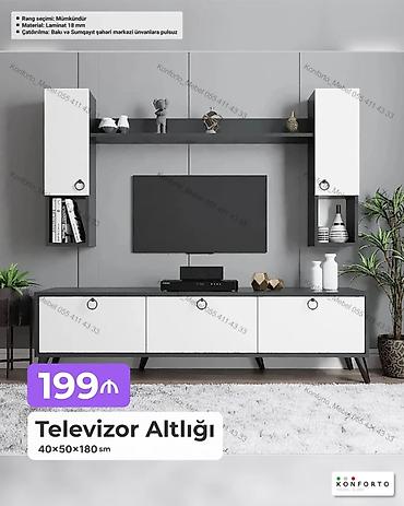 Ev və bağ: Televizor altlığı və asma modullar dəsti Ölçülər: - 40 × 50 × 180 sm — 1