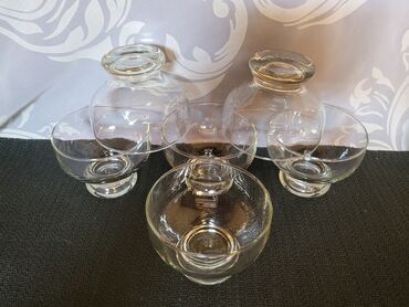 Čaše: Case nove za sladoled iz 2010 god. Case staklene,sve na njima odsjaj — 7