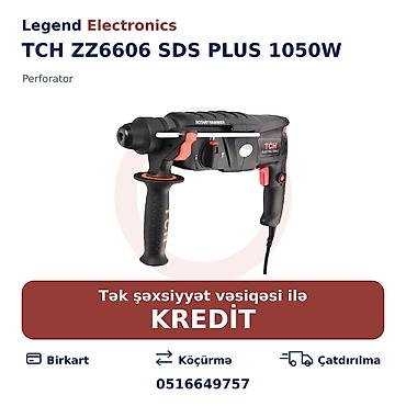 kreditle drel: Elan başlığı: Perforator TCH ZZ6606 SDS PLUS 1050W Elan mətni: TCH — 1