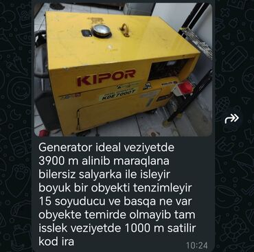 elektrik motorlari: Dizel Generator Ünvandan götürmə