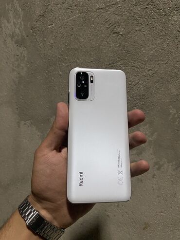 xiaomi mi 10t qiymeti: Xiaomi Redmi Note 10S, 128 ГБ, цвет - Белый, 
 Отпечаток пальца, Face ID