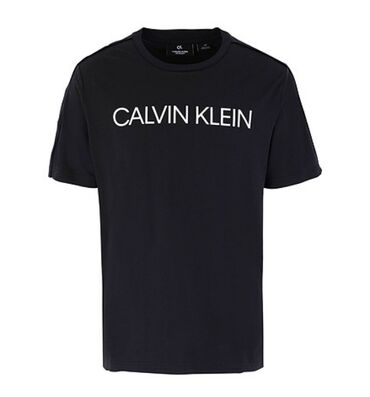 футболка calvin klein мужская: Футболка L (EU 40), цвет - Черный