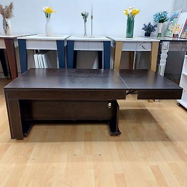 study table: Журнально-обеденный стол "Стамбул" на колёсиках. В собранном виде — 4
