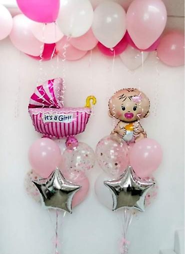 Воздушные шары и принадлежности: Гелевые шары Выписка из роддома День рождения, Юбилей У нас есть — 6