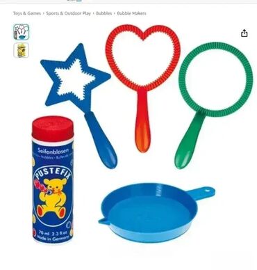 Igračke: Igračka za duvanje mehurića/balona od sapunice; PUSTEFIX Mini Mix; Tri — 10