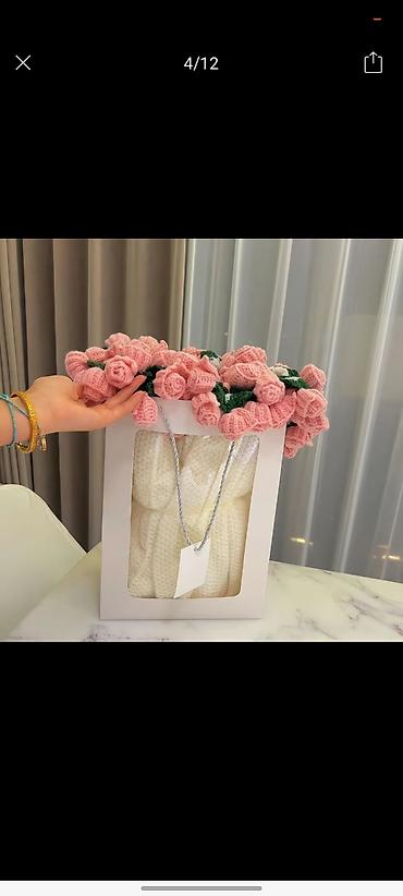 Вязаные цветы: Полезный букет😍💐❤️🩷 диаметр 1.6м — 1