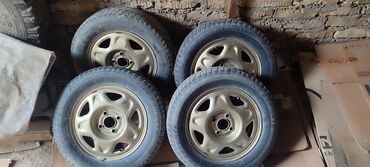 куплю шины бу бишкек: Колеса в сборе 175 / 65 / R 14, Лето, Б/у, Комплект, Легковые, Железные, отверстий - 4