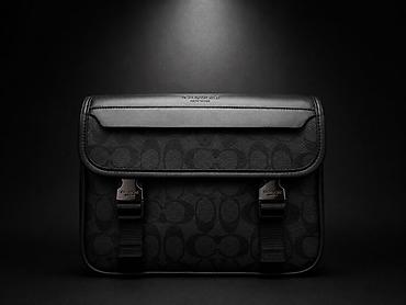 boston: Мужская сумка COACH New York, черная Барсетки хорошего качества — 1