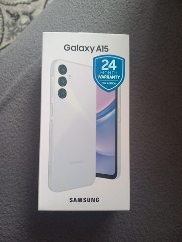 optimal az telefonlar samsung: Samsung Galaxy A15, 4 GB, цвет - Голубой, Гарантия, Отпечаток пальца, Две SIM карты