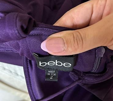 Donlar: Bebe brendli uzun gecə geyimi – bənövşəyi rəngdə - Model: asimmetrik — 3