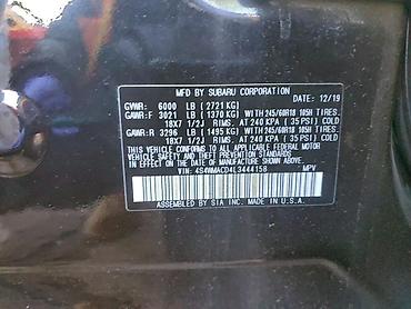 Subaru: Subaru Ascent: 2020 г., 2.4 л, Вариатор, Бензин, Кроссовер — 15