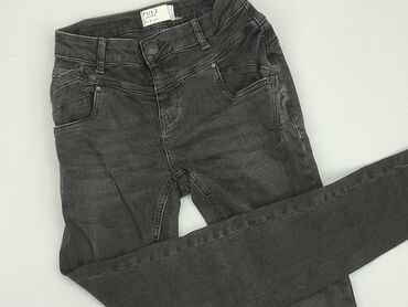 szare jeansy mom fit: Jeansy, S, stan - Bardzo dobry