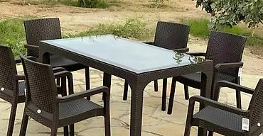 Bağ, çöl masa və oturacaq dəstləri: Yeni, Dördbucaq masa, 4 stul, Açılan, Stullar ilə, Plastik, Türkiyə — 3