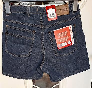 zara basic sako: Ženski teksas šorts POKER – veličina 50, tamnoplavi denim sa — 3