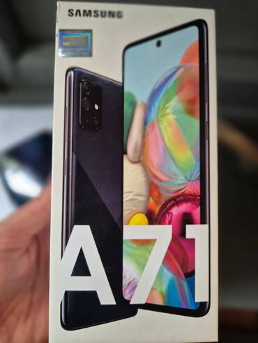 samsung baku: Samsung Galaxy A71, 128 ГБ, цвет - Черный, Гарантия, Сенсорный, Отпечаток пальца