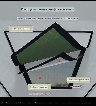 Аңчылык жана балык уулоо: Зимняя большая палатка на 6-8 человек. На зимний сезон так и не — 5