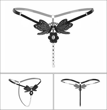 Трусики: Трусики, С кружевом, Хлопок, Китай — 2