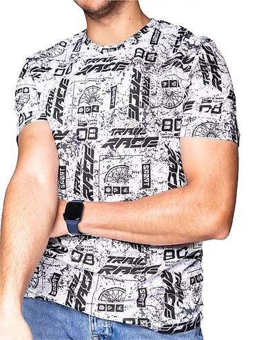 Футболки: Футболки оптом - Модель: мужская футболка с круглым вырезом - — 2