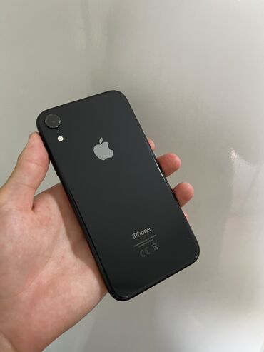 бу телефоны ош: IPhone Xr, Б/у, 64 ГБ, Черный, Чехол, 85 %