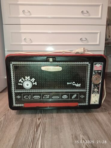 Qabyuyan maşınlar: Duxovka Itimat, Elektrik, rəng - Qırmızı, Quraşdırılan, İşlənmiş