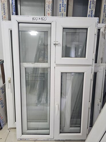 Plastik pəncərələr: İkiqat şüşə paketi Plastik pəncərə, Еni: 200 sm, Uzunluğu: 160 sm — 21